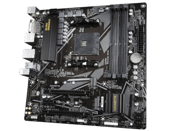 MB Gigabyte B550M DS3H AM4 DDR4 4733MHz OC/SATA3/2xM.2/USB3.2/PCIe 4.0/HDMI/DVI/DP